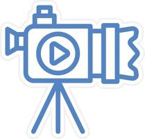 Video Camera Vector Icon Style