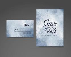 Wedding invitation with abstract watercolor background vector