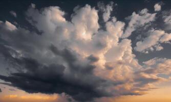 amanecer amable abrazo da la bienvenida el primero ligero de día, cielo reemplazo - generativo ai tecnología foto