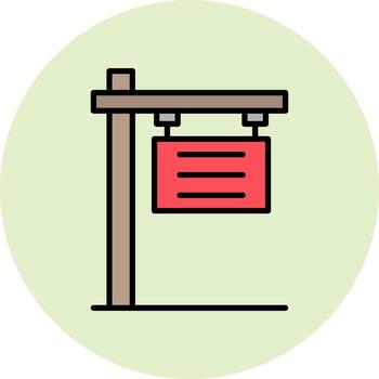 Signboard Vector Icon