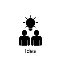 amistad, idea vector icono