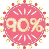 Red Circle Light Elegant Special Sale Style vector