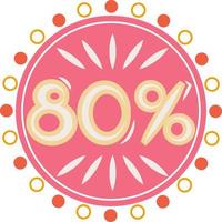 Red Circle Light Elegant Special Sale Style vector