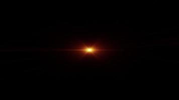 ciclo abstrato tremeluzente ouro radial Estrela ótico flare video