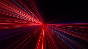 Schleife Rosa rot Blau Laser- radial Sonne Strahl video