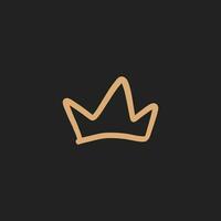 juguetón corona Rey Mobius ilimitado logo vector icono ilustración