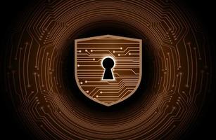 Modern Cybersecurity Technology Background with lock vector