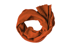 Brown scarf isolated on a transparent background png