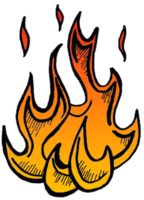 red fire illustration png