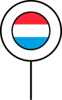 Luxemburgo bandera circulo alfiler icono. png