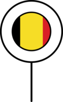 Belgium flag circle pin icon. png