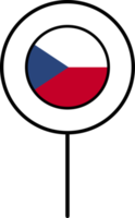 checo bandera circulo alfiler icono. png