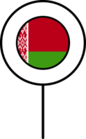 Belarus flag circle pin icon. png