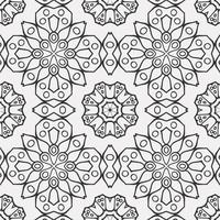 vector coloring geometric flower shapes pattern background