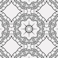 vector coloring geometric flower shapes pattern background