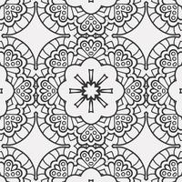 vector coloring geometric flower shapes pattern background