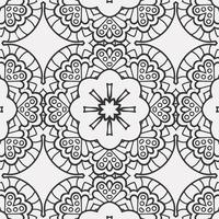 vector coloring geometric flower shapes pattern background