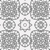 vector coloring geometric flower shapes pattern background