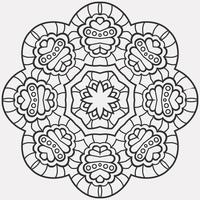 vector coloring geometric flower shapes pattern background