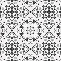 vector coloring geometric flower shapes pattern background