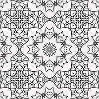 vector coloring geometric flower shapes pattern background