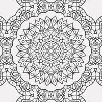 vector coloring geometric flower shapes pattern background