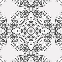 vector coloring geometric flower shapes pattern background