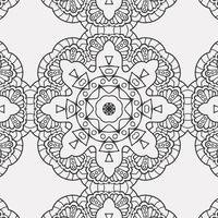 vector coloring geometric flower shapes pattern background