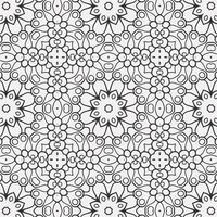 vector coloring geometric flower shapes pattern background