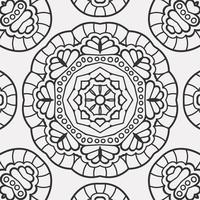 vector coloring geometric flower shapes pattern background