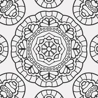 vector coloring geometric flower shapes pattern background