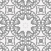 vector coloring geometric flower shapes pattern background