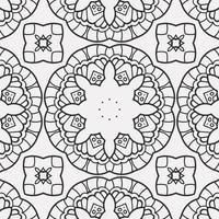 vector coloring geometric flower shapes pattern background