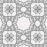 vector coloring geometric flower shapes pattern background