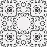 vector coloring geometric flower shapes pattern background