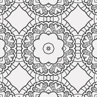vector coloring geometric flower shapes pattern background