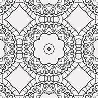 vector coloring geometric flower shapes pattern background