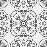 vector coloring geometric flower shapes pattern background