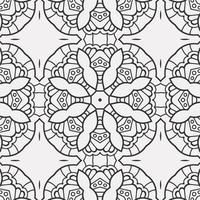 vector coloring geometric flower shapes pattern background