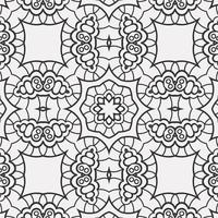 vector coloring geometric flower shapes pattern background