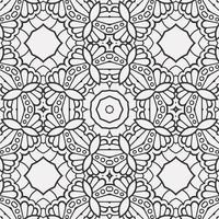vector coloring geometric flower shapes pattern background