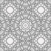 vector coloring geometric flower shapes pattern background