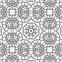 vector coloring geometric flower shapes pattern background