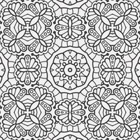 vector coloring geometric flower shapes pattern background