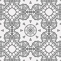 vector coloring geometric flower shapes pattern background