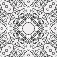 vector coloring geometric flower shapes pattern background