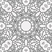 vector coloring geometric flower shapes pattern background