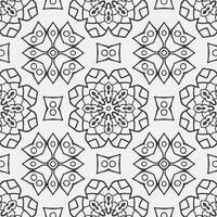 vector coloring geometric flower shapes pattern background