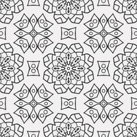 vector coloring geometric flower shapes pattern background