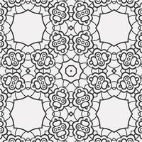 vector coloring geometric flower shapes pattern background